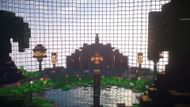 Flight Warfare will push a player's PvP limits both in the air and on solid ground (Image via Team Lazuli/Minecraft Maps)